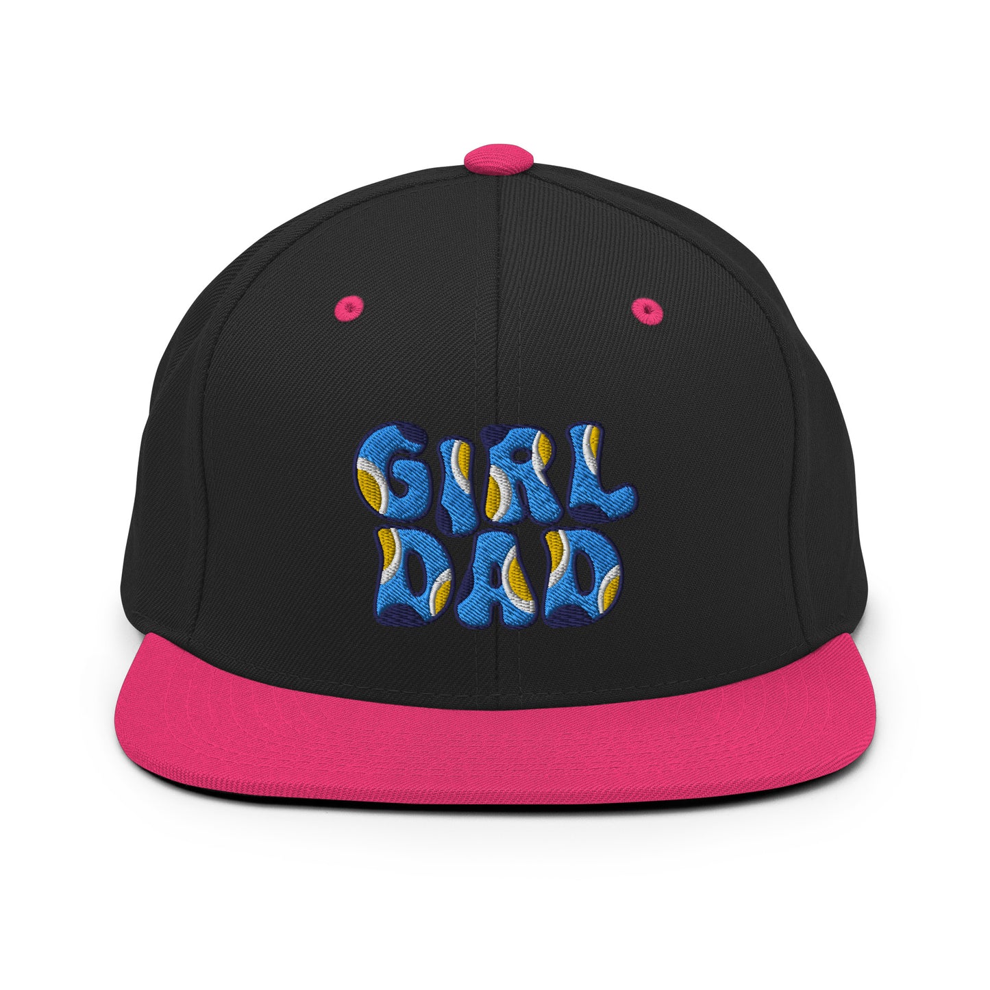 Girl Dad Blue Dog Snapback Hat