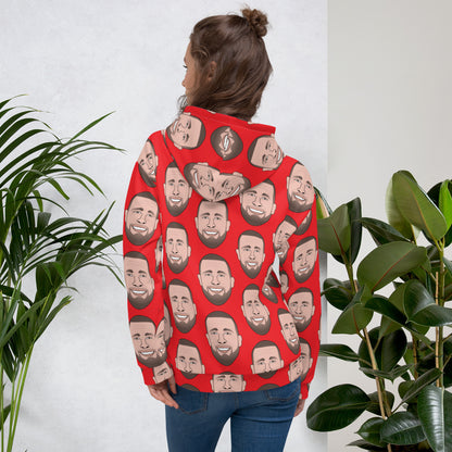 Travis Kelce All-Over-Face Unisex Hoodie for Taylor Swift Swifties Chiefs Fans