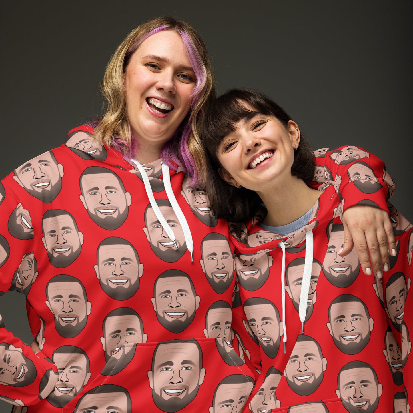 Travis Kelce All-Over-Face Unisex Hoodie for Taylor Swift Swifties Chiefs Fans