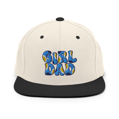 Girl Dad Blue Dog Snapback Hat