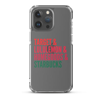 Target Lululemon Homegoods Starbucks Clear Case for iPhone®