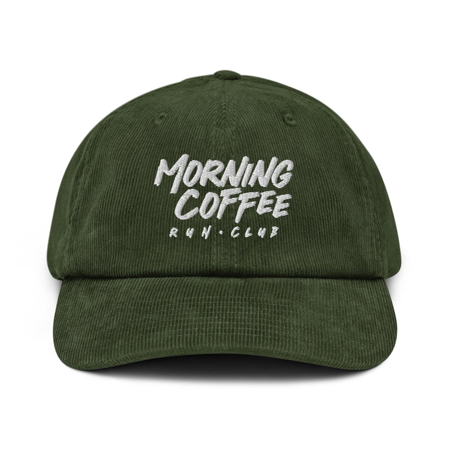 Morning Coffee Run Club Wordmark Corduroy Hat