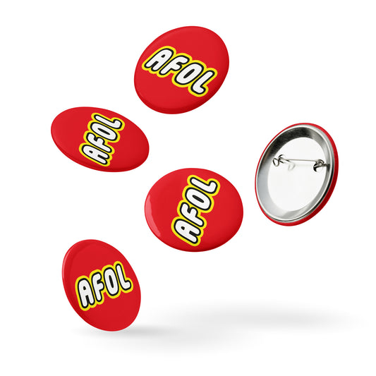 AFOL (Adult Fan of LEGO) Pin Buttons (Set of 5)