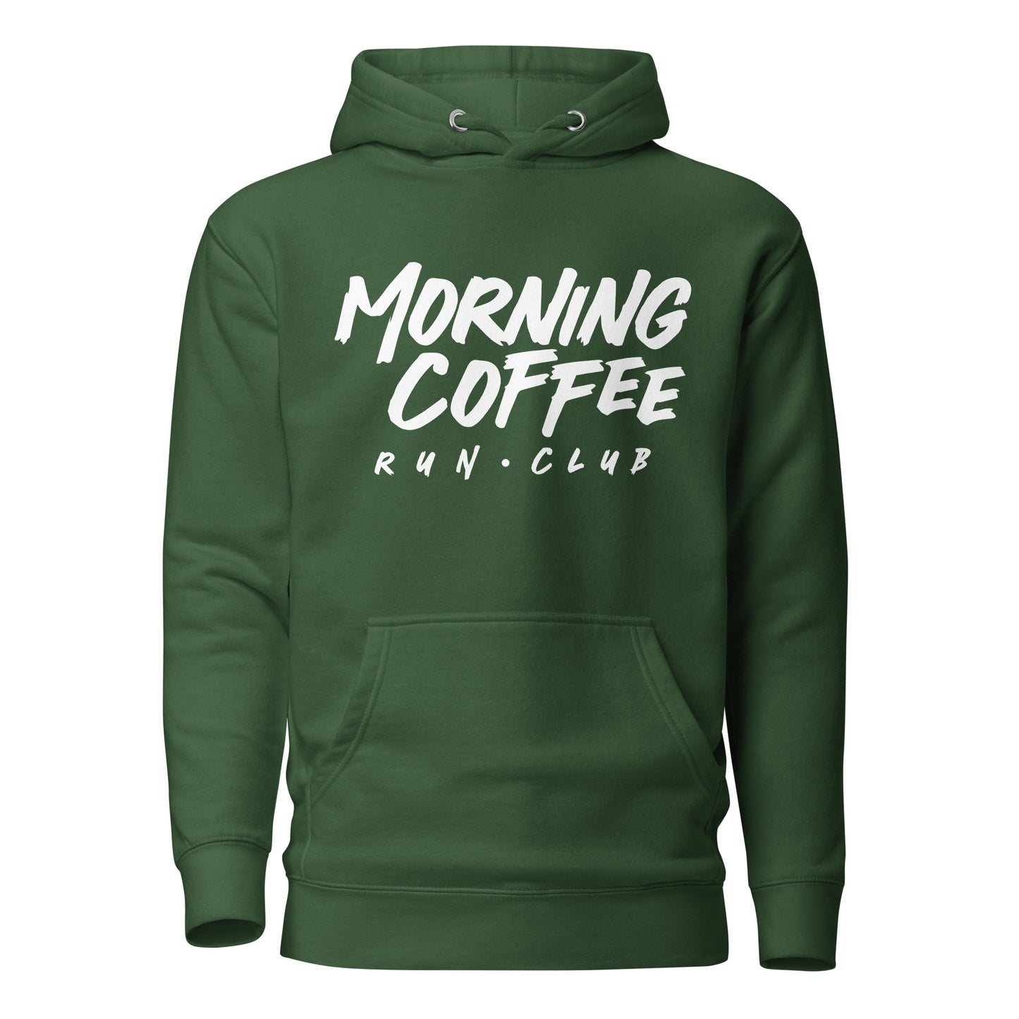 Morning Coffee Run Club Wordmark Unisex Hoodie