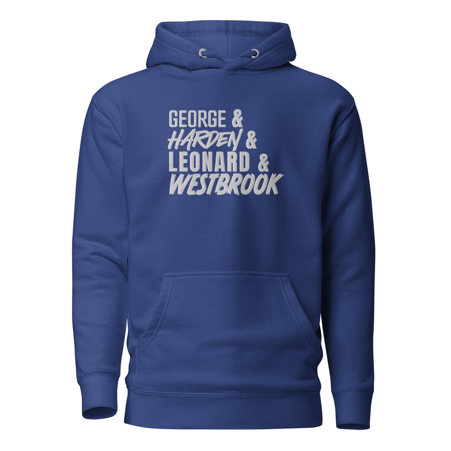 George Harden Leonard Westbrook Clippers Big Four Embroidered Hoodie