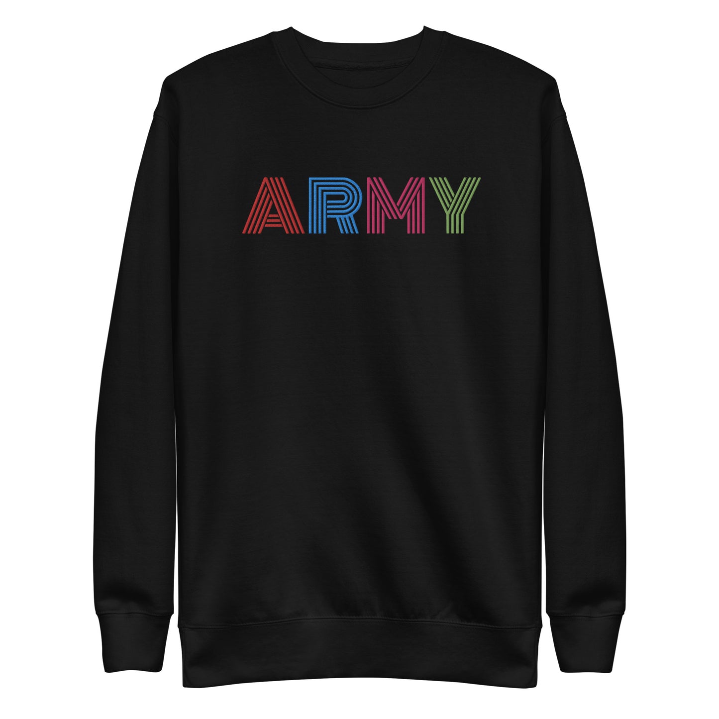 BTS ARMY Embroidered Unisex Crewneck Sweatshirt