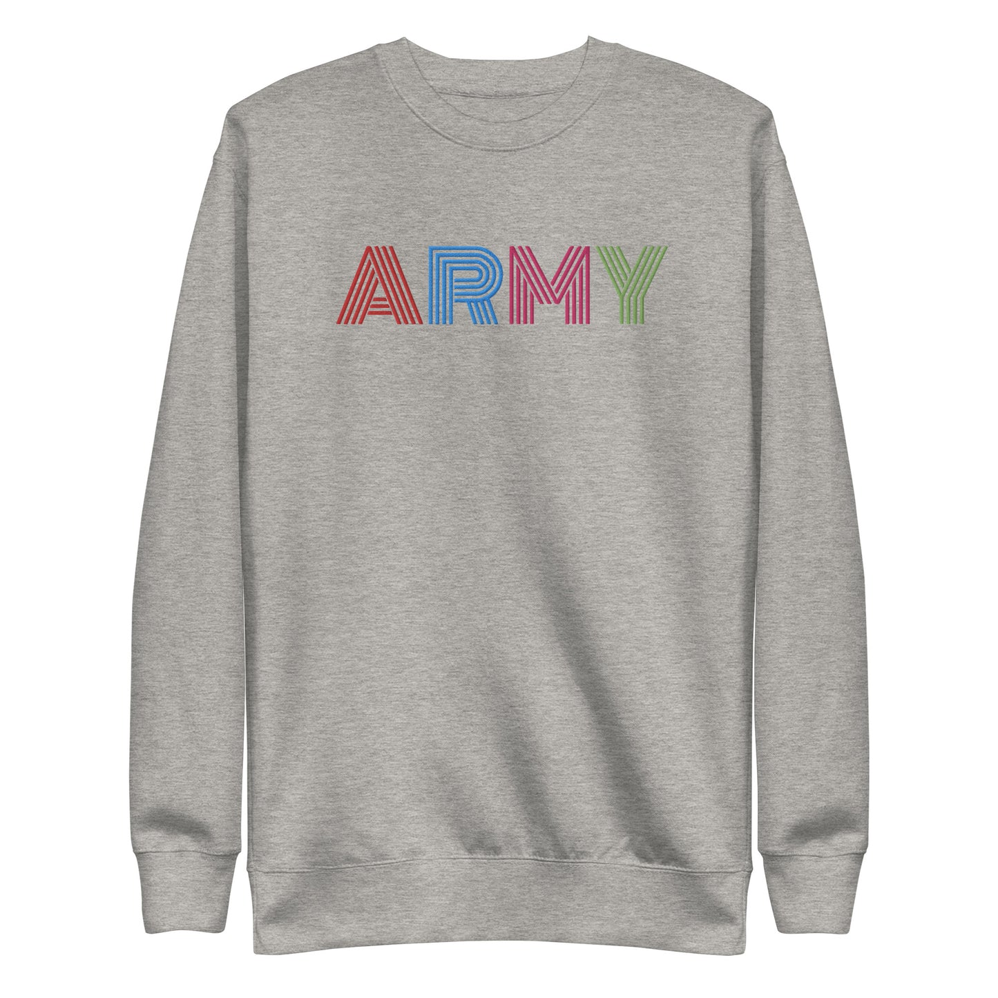 BTS ARMY Embroidered Unisex Crewneck Sweatshirt