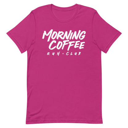 Morning Coffee Run Club Wordmark Unisex t-shirt