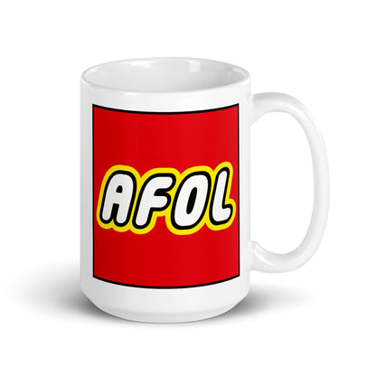 AFOL (Adult Fan of LEGO) White Glossy Coffee Mug