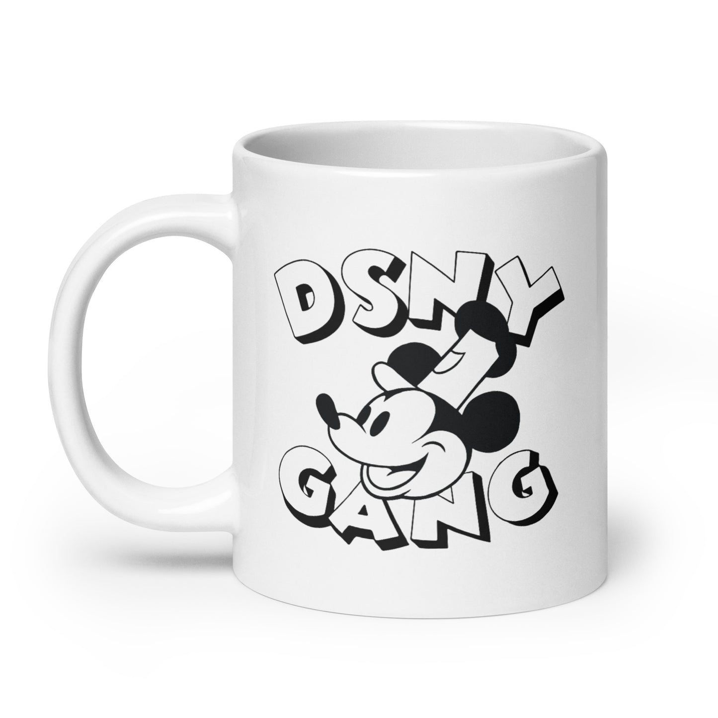 DSNY GANG Steamboat Willie White Glossy Coffee Mug