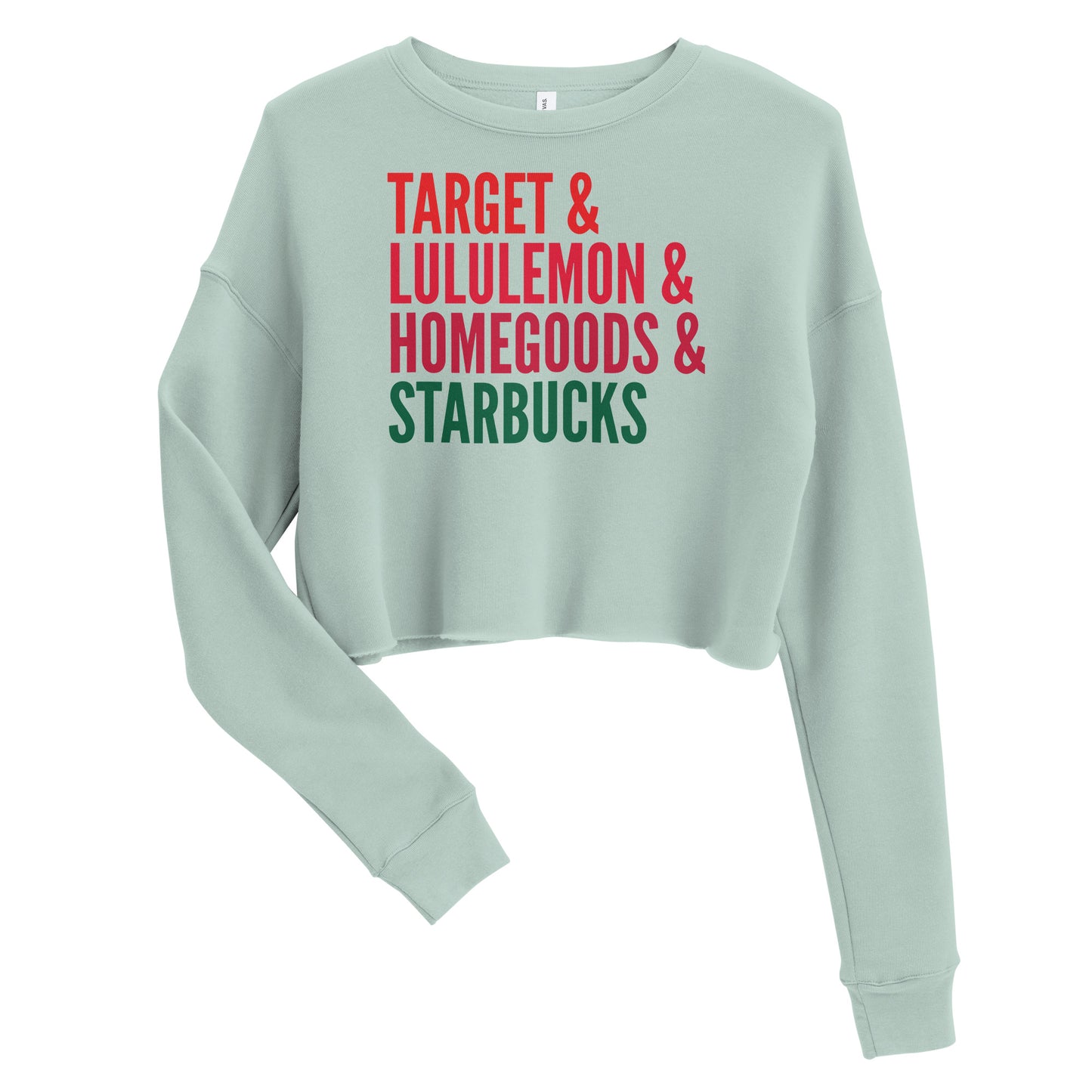 Target Lululemon Homegoods Starbucks Women's Crop Sweatshirt